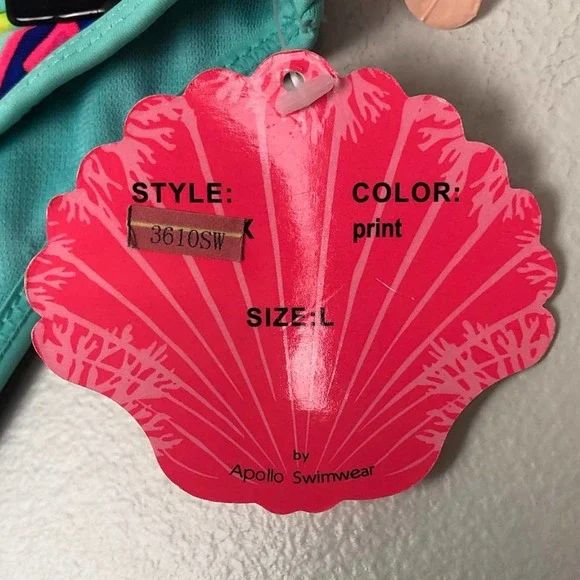 $10 CLEARANCE! Apollo Swim Geometric Print Bikini Bottom - Picture 5 of 7